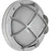 Aluminium-Außenleuchte: Schiffswandleuchte mit Glasgitter 8138
