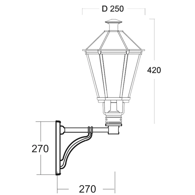 Aluminiumguss-Wandlaterne Lublin 60.61 TL