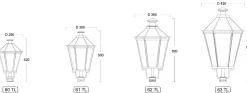 Aluminiumguss-Wandlaterne Lublin 60.61 TL