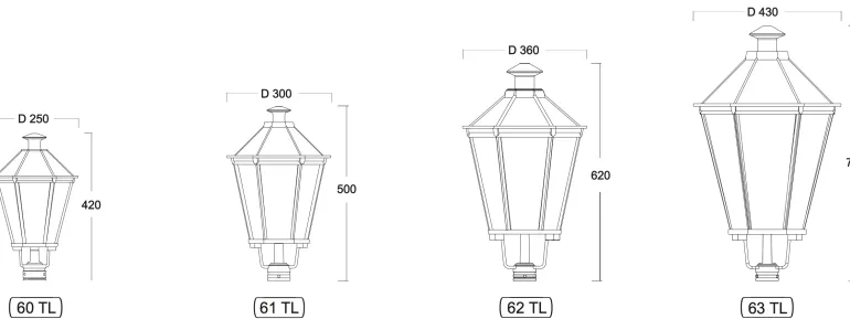 Aluminiumguss-Wandlaterne Lublin 60.61 TL