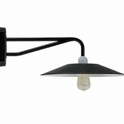 Aluminium-Wandlampe mit flachem Reflektor Bonn