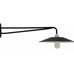 Aluminium-Wandlampe mit flachem Reflektor Bonn