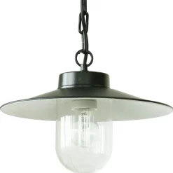 Antikfarbene Aluminium-Pendelleuchte mit Kette 38 Z