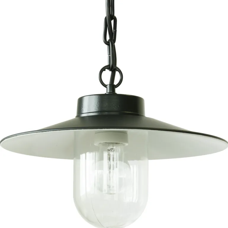 Antikfarbene Aluminium-Pendelleuchte mit Kette 38 Z