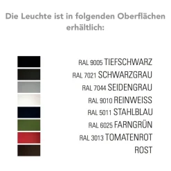 Architektonische LED-Wandleuchte Hogar, IP65
