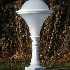 Art déco-Gartenleuchte Dallas mit Polykarbonatglas