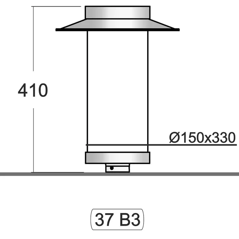 Art déco-Mastleuchte Rodos 2P.37B3