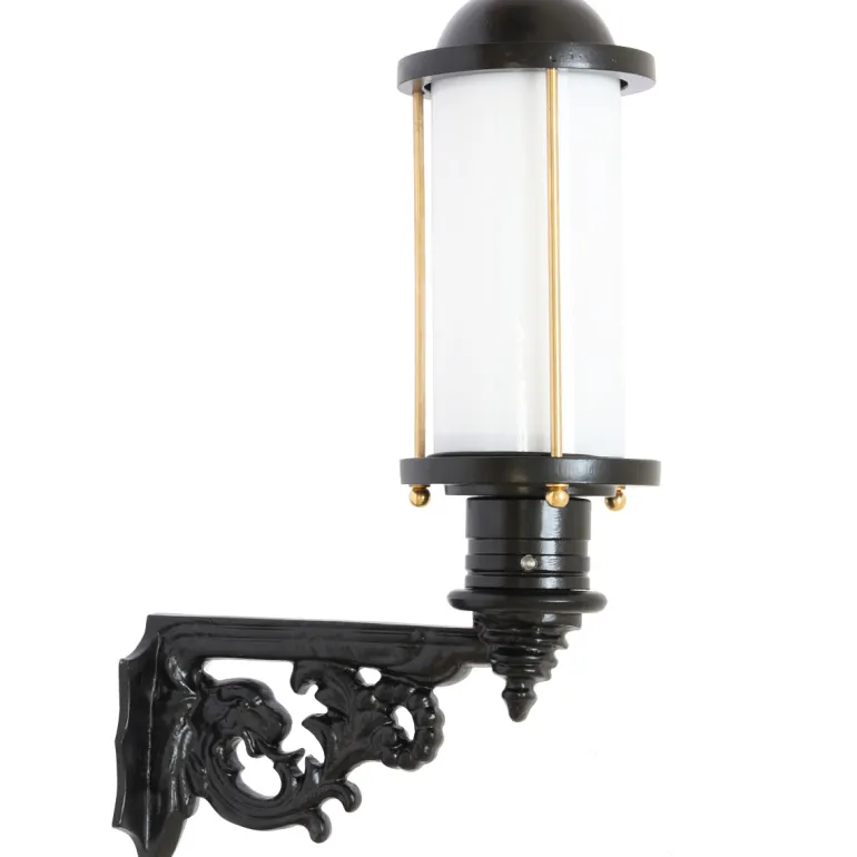 Art déco-Stableuchte 34 mit kurzem Wandarm Lemberg