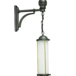 Art déco-Stableuchte 34.35.36 mit Wandarm Lublin