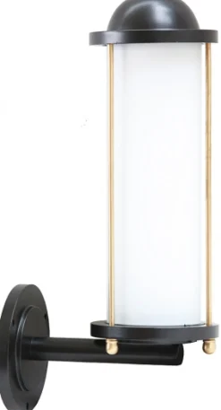 Art déco-Stableuchte mit kurzem Wandarm 34.35.36S