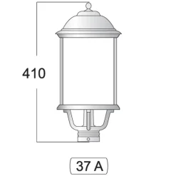 Art déco-Tubenleuchte 37 für Wand- und Standleuchten