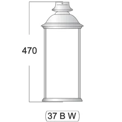 Art déco-Tubenleuchte 37 für Wand- und Standleuchten