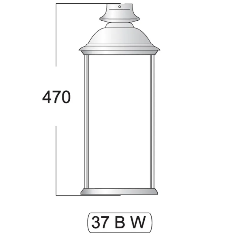 Art déco-Tubenleuchte 37 für Wand- und Standleuchten