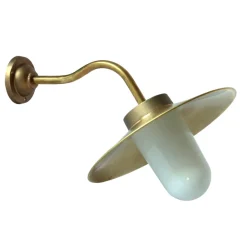 Außenlampe aus Messing mit Schirm 38-45 BR
