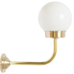 Außenlampe aus Messing mit Glaskugel 38-90 ORBR