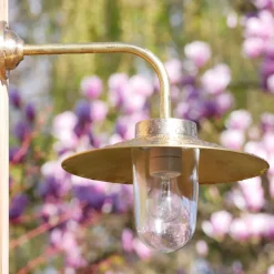 Außenlampe aus Messing mit Schirm 38-90 BR