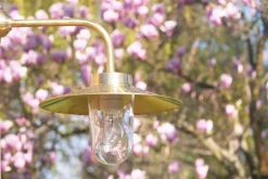 Außenlampe aus Messing mit Schirm 38-90 BR