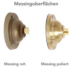 Außenlampe aus Messing mit Schirm 38-90 BR