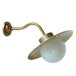 Außenlampe aus Messing mit Schirm 38-45 BR