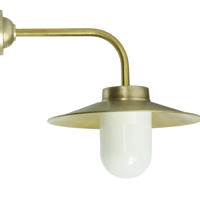 Außenlampe aus Messing mit Schirm 38-90 BR