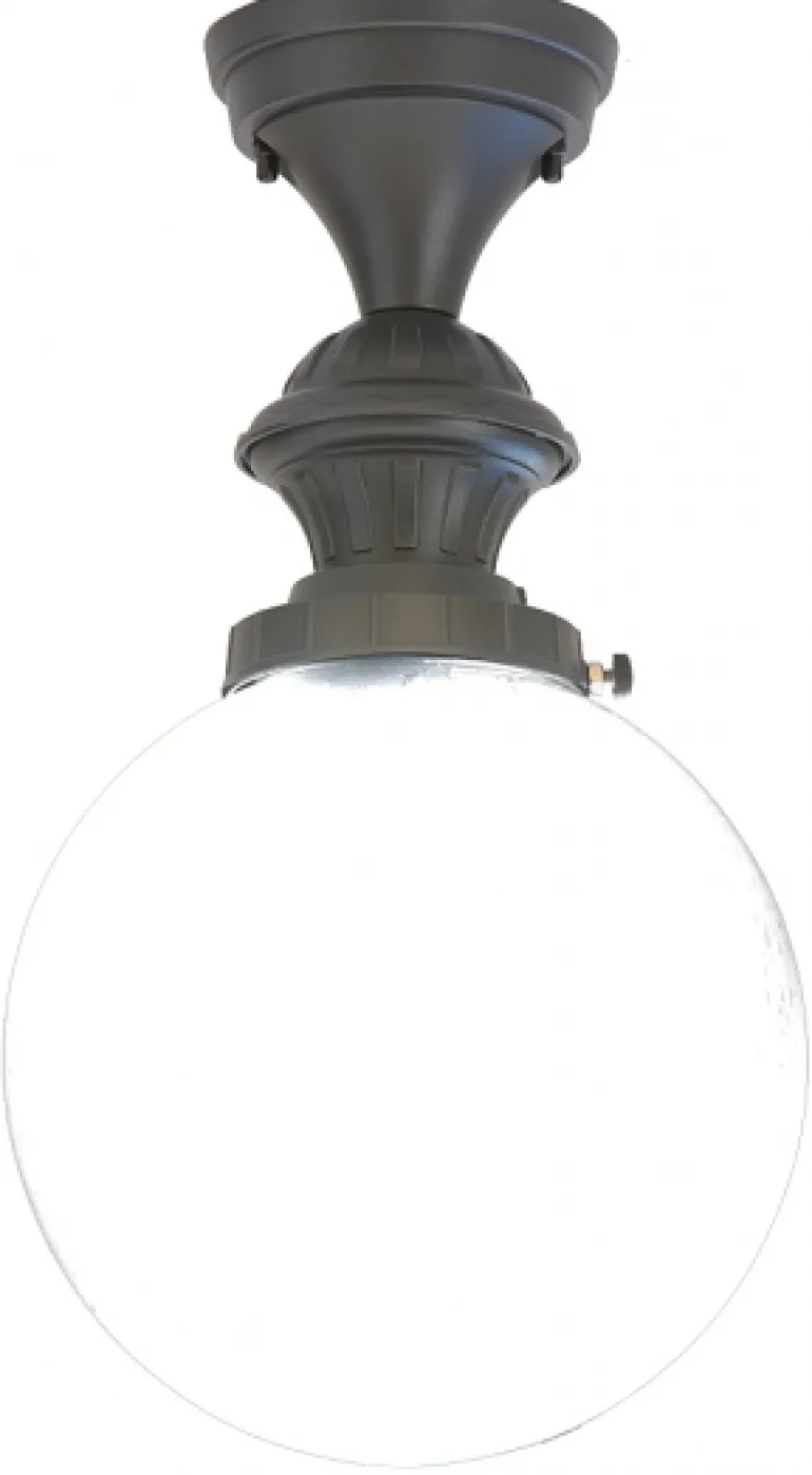 Außenleuchte aus Italien mit Glaskugel in klar oder matt