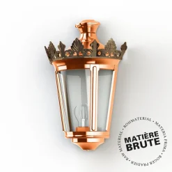 Außenleuchte aus Kupfer: Wandleuchte im Empirestil Louvre