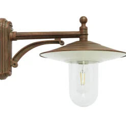 Außen-Wandlampe mit Zylinder-Glas
