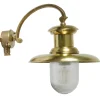 Außenwandlampe N° 84 aus Messing im Fabrikstil