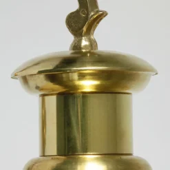 Außenwandlampe N° 84 aus Messing im Fabrikstil
