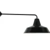 Außenwandleuchte im Fabrikstil mit langem Arm W290L (Ø 42 cm)