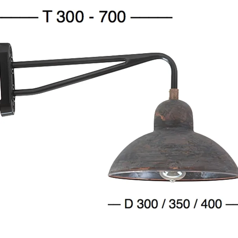 Bauhausstil-Wandleuchte Solingen W340