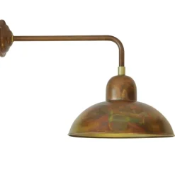 Bauhaus-Wandleuchte aus geflammtem Kupfer Solingen