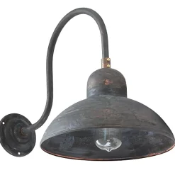 Bauhaus-Wandleuchte Solingen RO 1600 Kupfer Patina