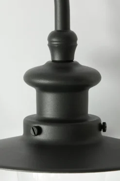 Bogenarm-Wandlampe für außen mit Spitzzylinder