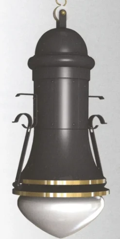 Bogenleuchte mit klarem Kristallglas A 44-8
