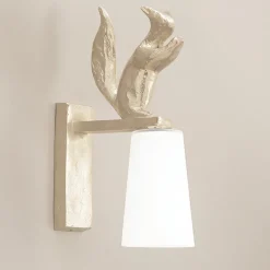 Charmante Wandleuchte mit Eichhörnchen-Dekor aus Bronzeguss Edy