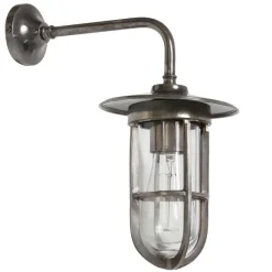 Craquelglas-Wandlampe mit Gitter Lina