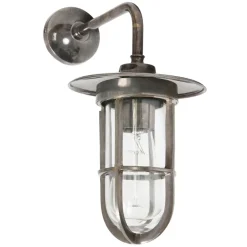 Craquelglas-Wandlampe mit Gitter Lina