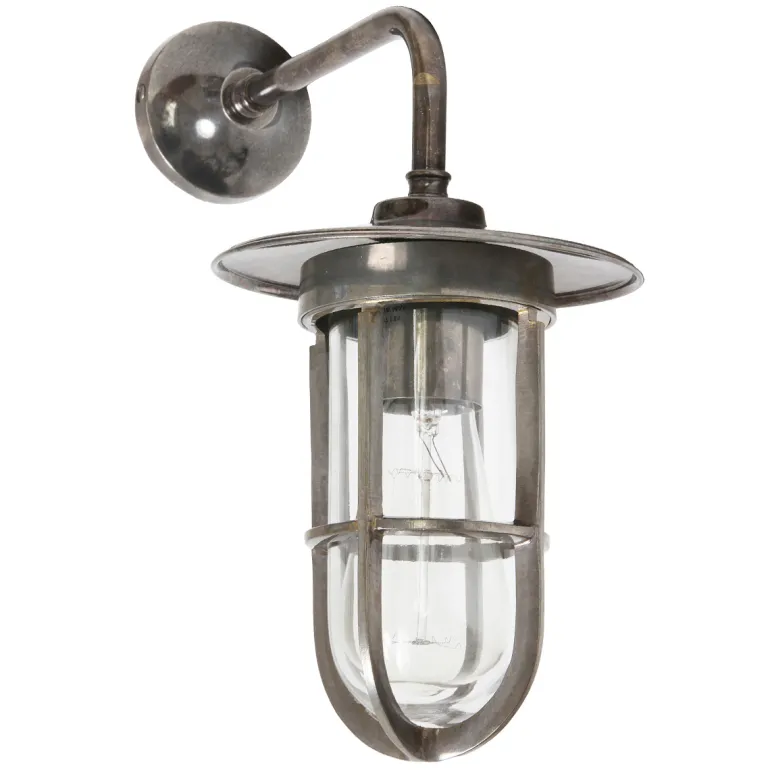 Craquelglas-Wandlampe mit Gitter Lina