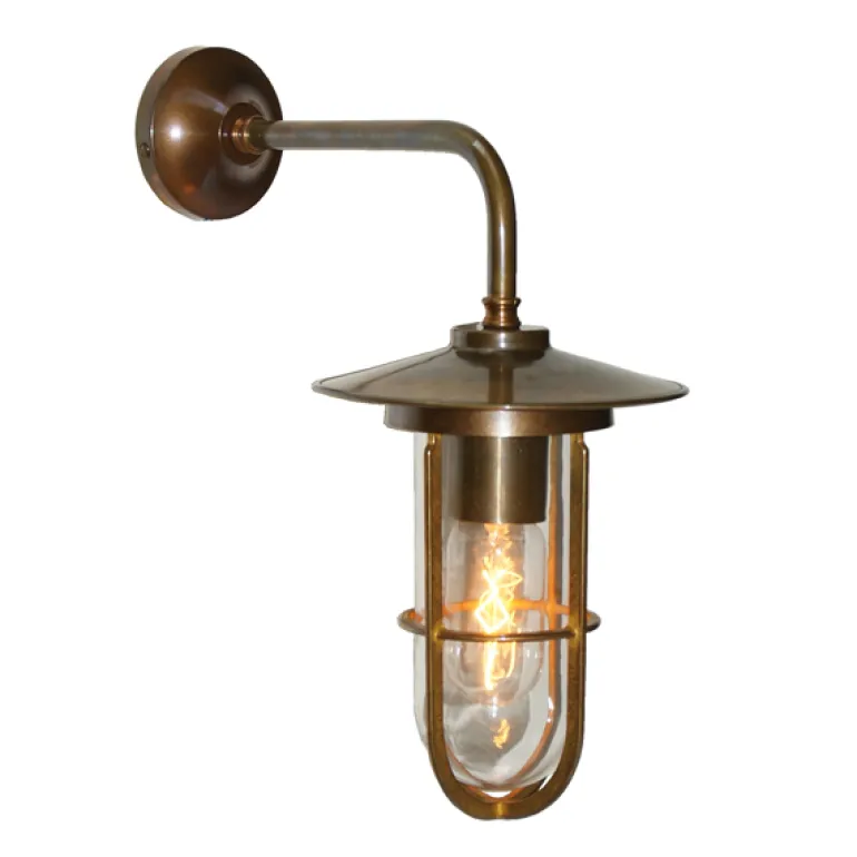 Craquelglas-Wandlampe mit Gitter Lina