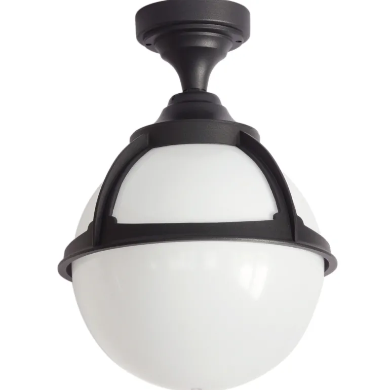 Deckenlampe für außen mit PMMA-Glaskugel