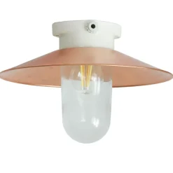 Deckenlampe: Stall-Leuchte mit Kupfer-Reflektor DBCU 2010