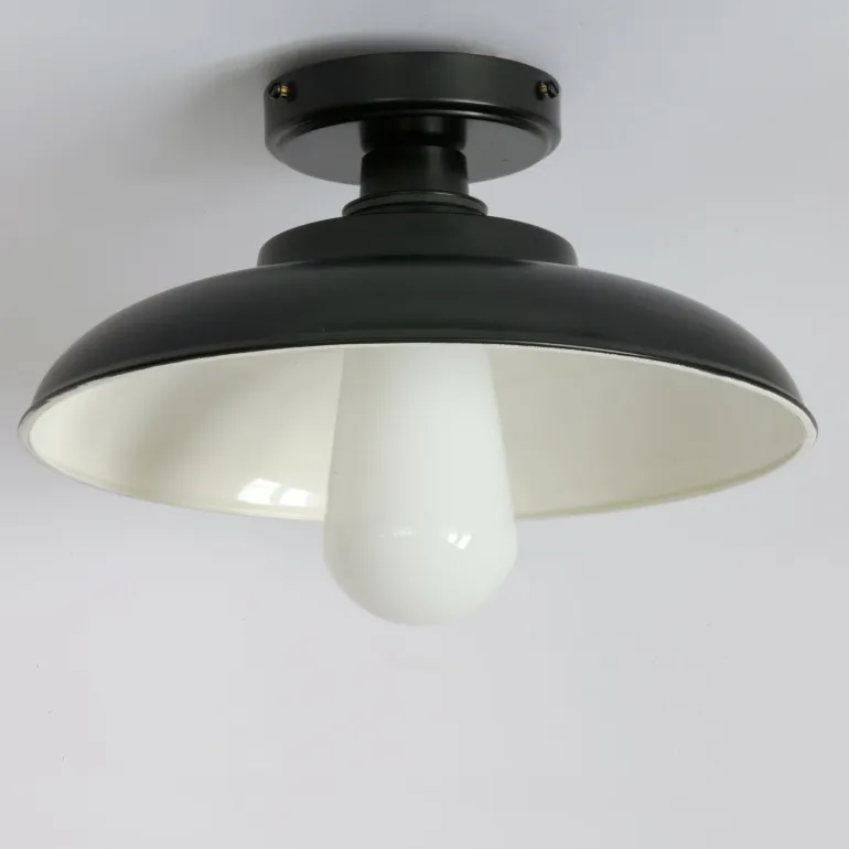 Deckenleuchte mit Messingschirm Dara, IP65, Ø 32 cm