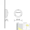 Dekorative Bullaugen-Wandleuchte Tenor 3