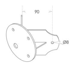 Dekorative LED-Wandleuchte Avenue 2 mit Bischofstab