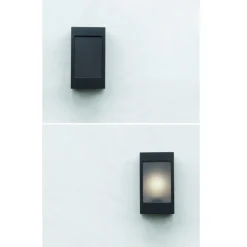 Design-Kassetten-Wandleuchte mit Diffusor Brick