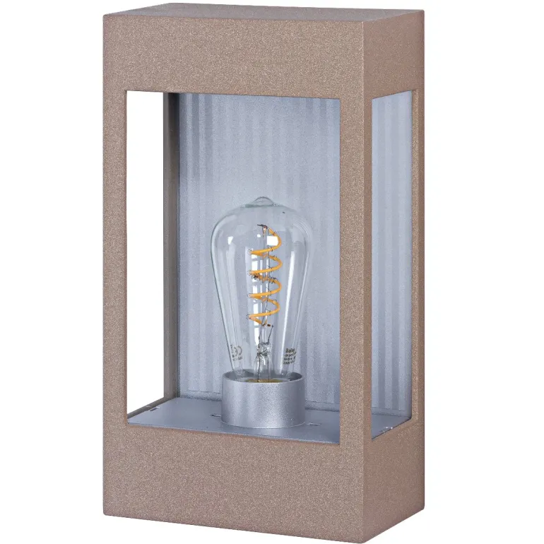 Design-Kassetten-Wandleuchte mit Diffusor Brick