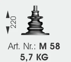Deutsche Gartenlampe aus Schmiedeeisen AL 6601