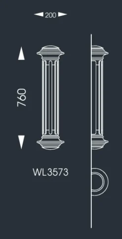 Deutsche Wandleuchte aus Schmiedeeisen WL 3573