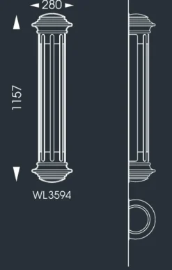 Deutsche Wandleuchte aus Schmiedeeisen WL 3573